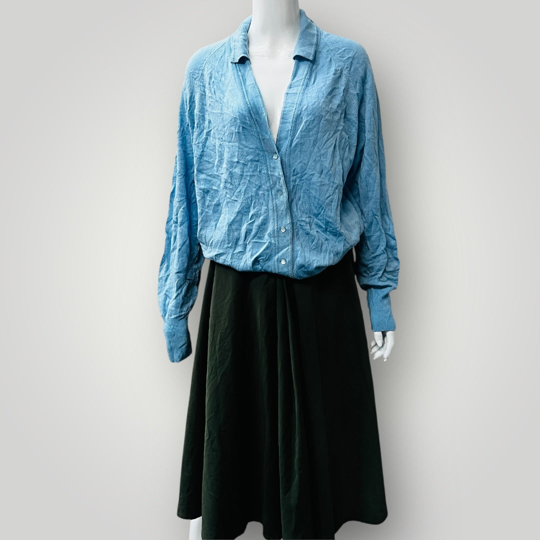 green flare skirt / s (3886319333119419070)