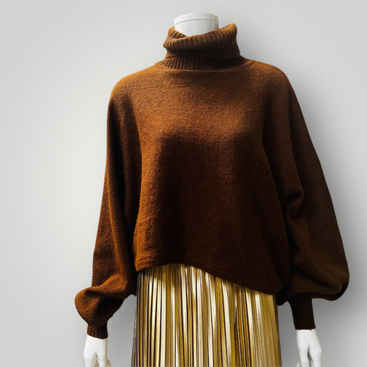 MOOCHI / polo low sleeve / wool + alpaca / one size Tops & shirts