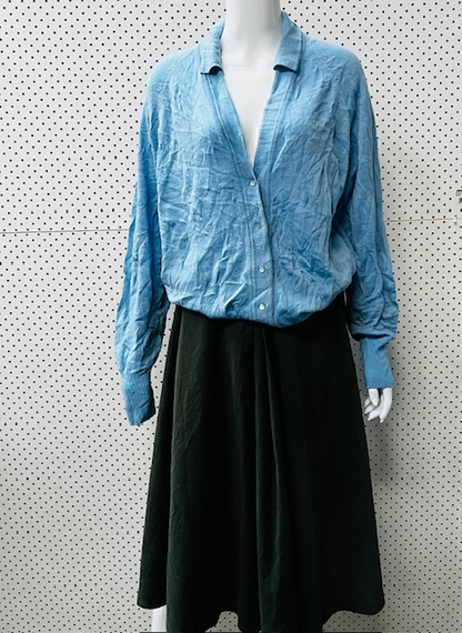 poplin flare skirt / 14 / new with tags (3886324392877561861)