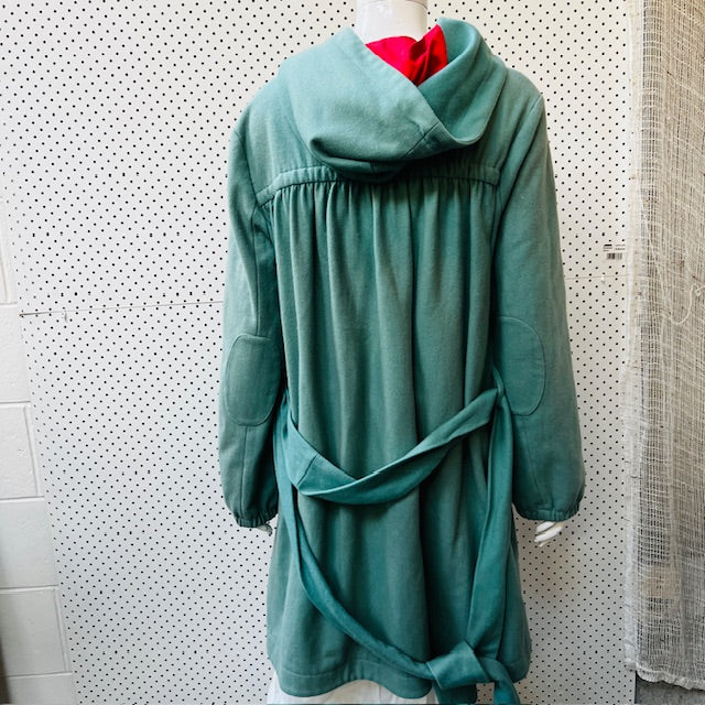 2000s nz vintage / ANDREA MOORE / wool coat with ruched back / 12 Jackets