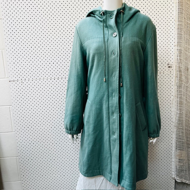 2000s nz vintage / ANDREA MOORE / wool coat with ruched back / 12 Jackets