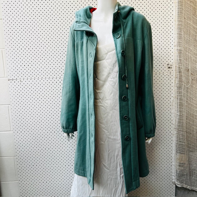 2000s nz vintage / ANDREA MOORE / wool coat with ruched back / 12 Jackets