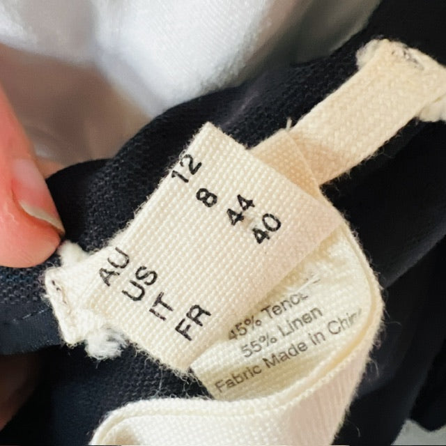 KITX / 'sacred geometric' linen jacket / black / 12 / made in australia Jackets