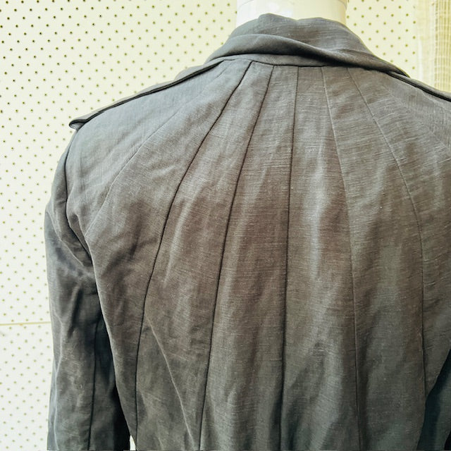 KITX / 'sacred geometric' linen jacket / black / 12 / made in australia Jackets