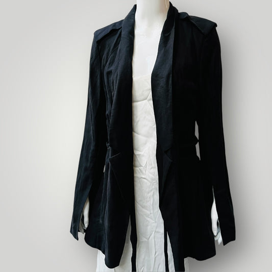 KITX / 'sacred geometric' linen jacket / black / 12 / made in australia Jackets