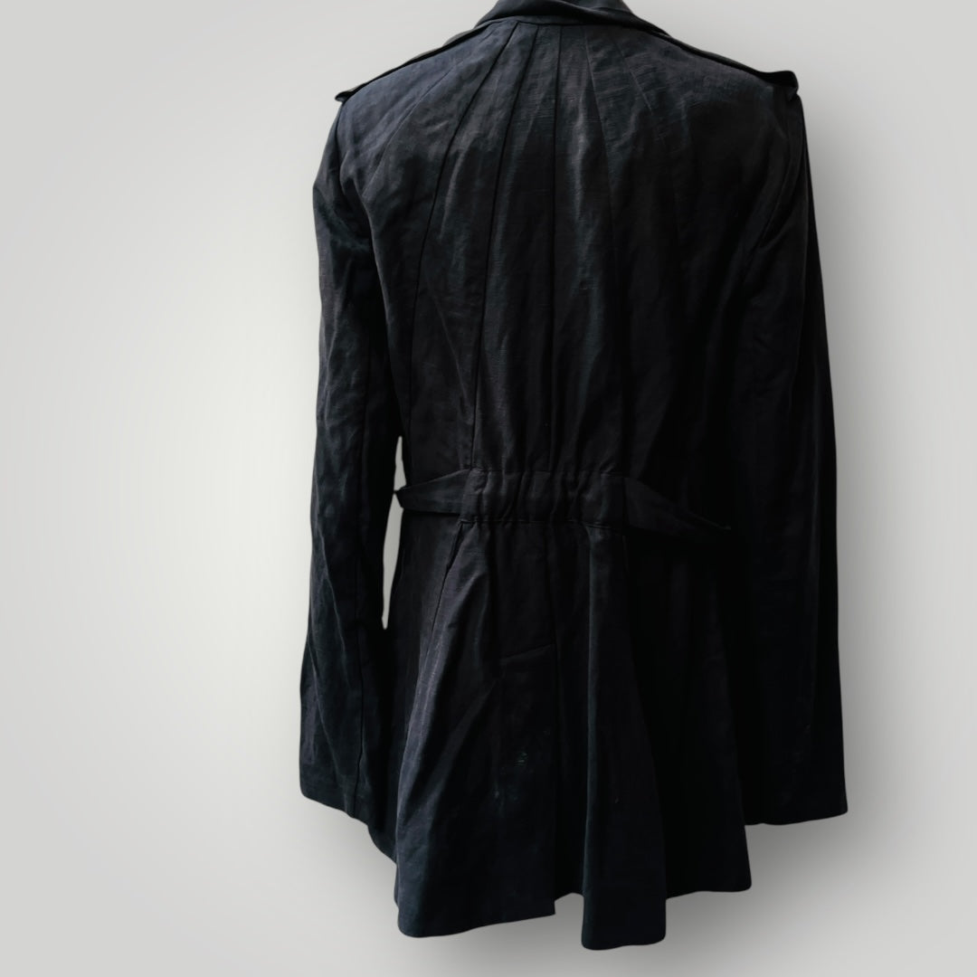 KITX / 'sacred geometric' linen jacket / black / 12 / made in australia Jackets