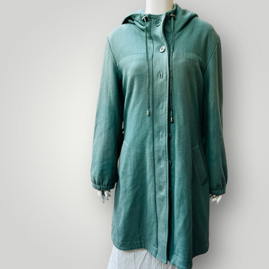 2000s nz vintage / ANDREA MOORE / wool coat with ruched back / 12 Jackets