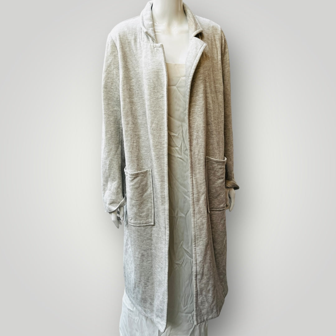FOREVER 21 / long grey soft jacket / L (3886510581180310761)