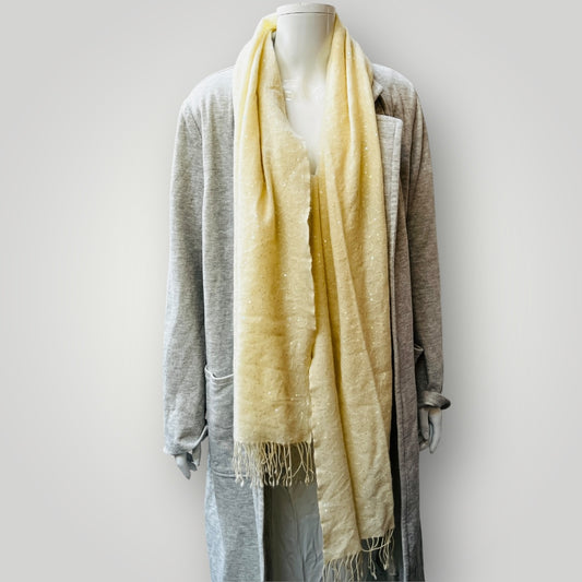 KENNETH COLE / 100% cashmere scarf with sequins to one side Scarves