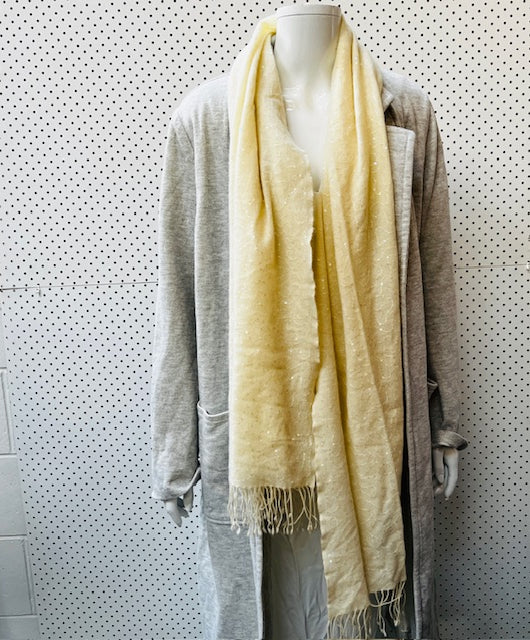 KENNETH COLE / 100% cashmere scarf with sequins to one side Scarves