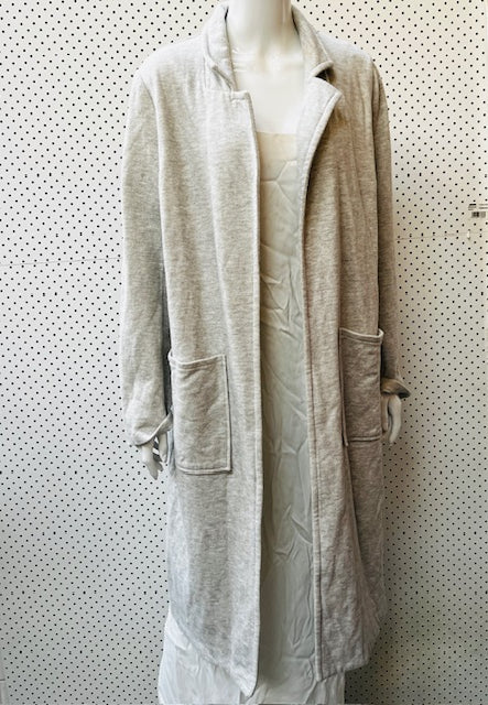 FOREVER 21 / long grey soft jacket / L (3886512569429114020)