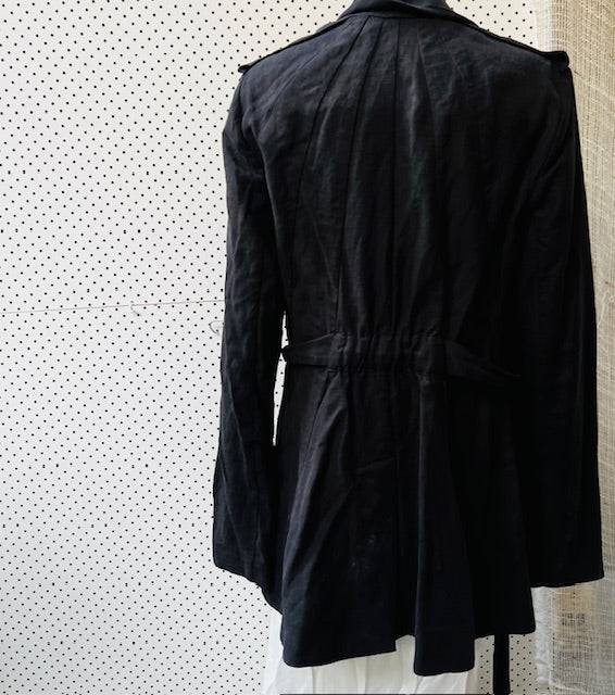 KITX / 'sacred geometric' linen jacket / black / 12 / made in australia Jackets
