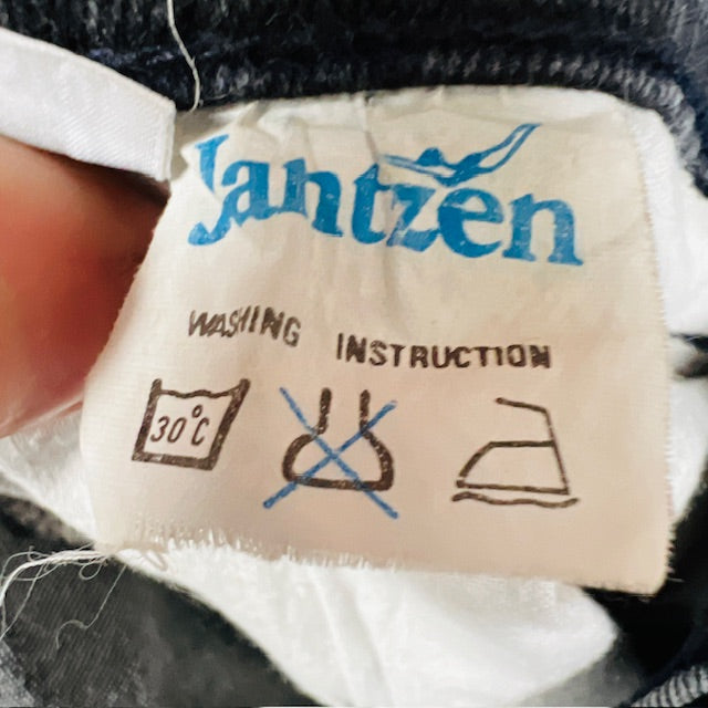 1990s american vintage / JANTZEN / high waisted skinny jeans / 30 (3886840034924407788)