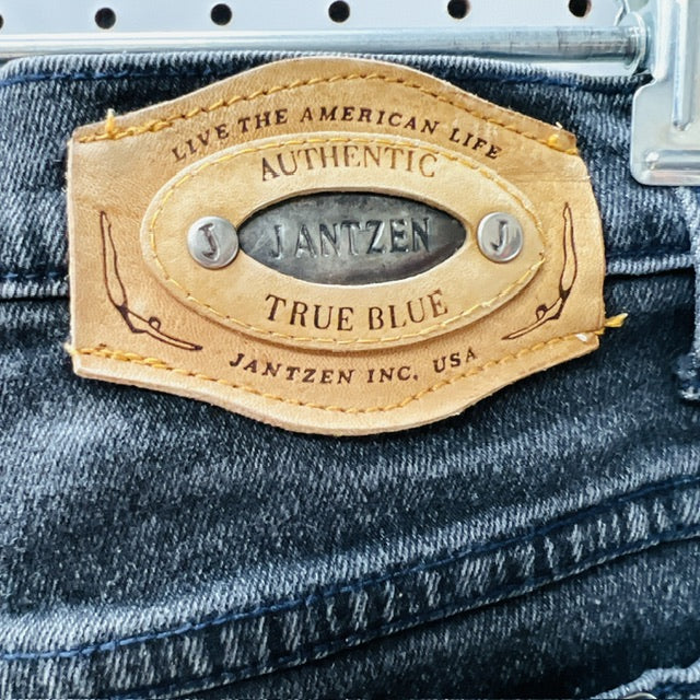 1990s american vintage / JANTZEN / high waisted skinny jeans / 30 (3886840039266402224)