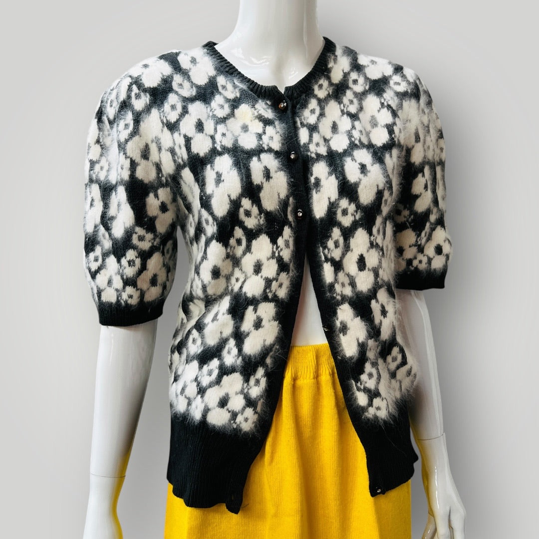 1980s aussie vintage / STEPHAN TAUSSIG / angora cardigan / s (3886921889615642404)