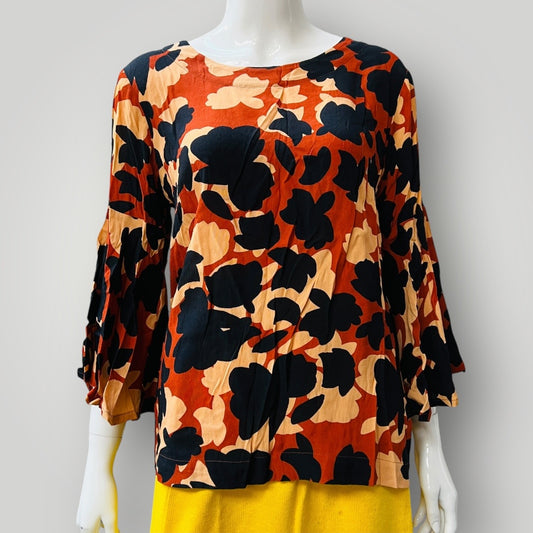 Twenty-seven Names / striking print top / 10 / made in nz Tops & shirts