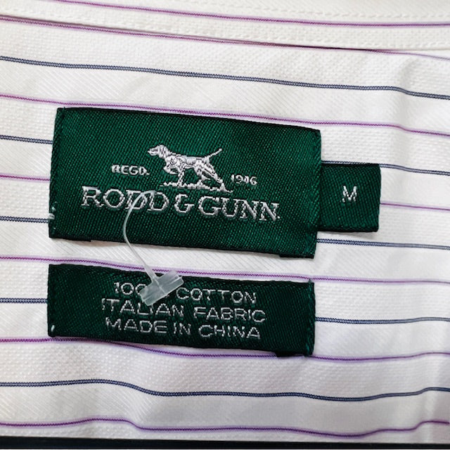 RODD + GUNN / striped cotton shirt / m (3886923096124688001)