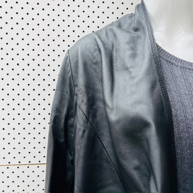MAX / butter soft black leather jacket / L Jackets