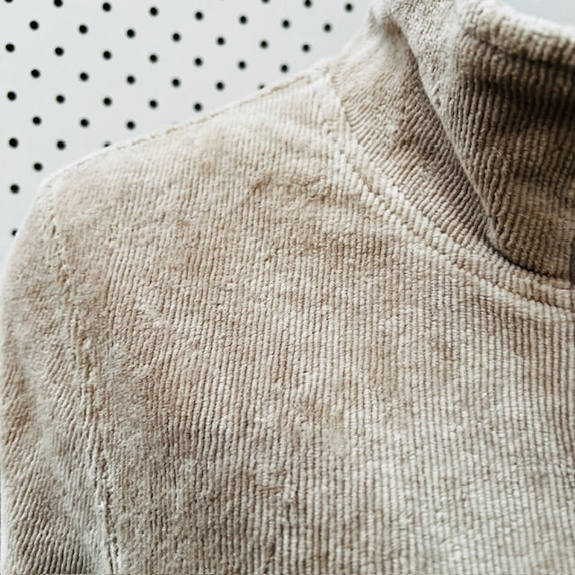 IZZUE / logo-appliqué corduroy top / s (3887024477928007320)
