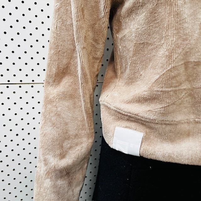 IZZUE / logo-appliqué corduroy top / s (3887024479742738750)