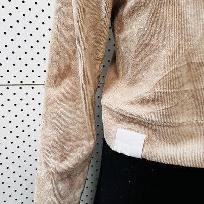 IZZUE / logo-appliqué corduroy top / s (3887024479742738750)