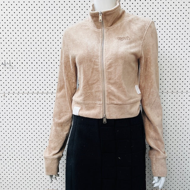 IZZUE / logo-appliqué corduroy top / s (3887024481469156689)