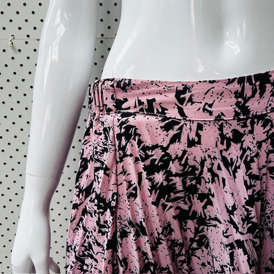 DIESEL/ patterned pleated skirt / L (3887024505529426547)
