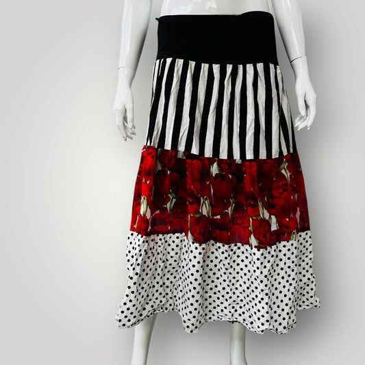 VIXEN / tiered skirt / L (3887025422534595367)