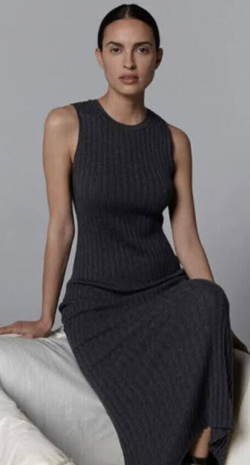MARLE / rita dress in merino cotton / s (3887095308912952372)