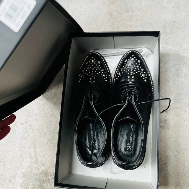 Y'S / kayo nakamura / studs shoes / 6 / near new with box (3887450027588229018)