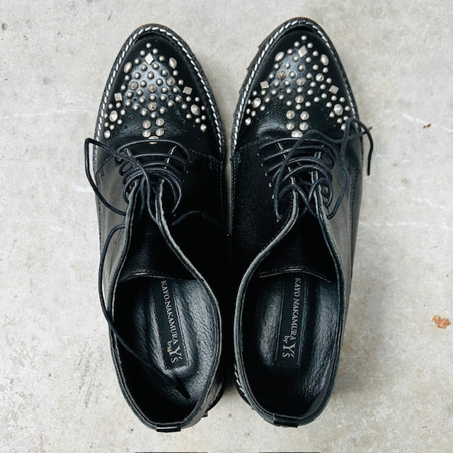 Y'S / kayo nakamura / studs shoes / 6 / near new with box (3887450037247455904)