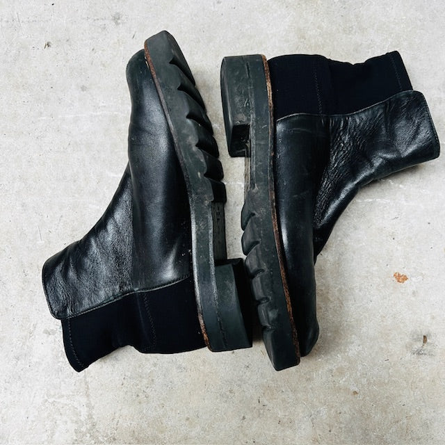 STUART WEITZMAN / 5050 LIFT BOOTIE / made in spain / leather / 39 (3887450144284080018)