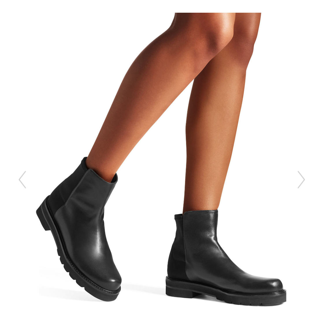 STUART WEITZMAN / 5050 LIFT BOOTIE / made in spain / leather / 39 (3887452949692802554)