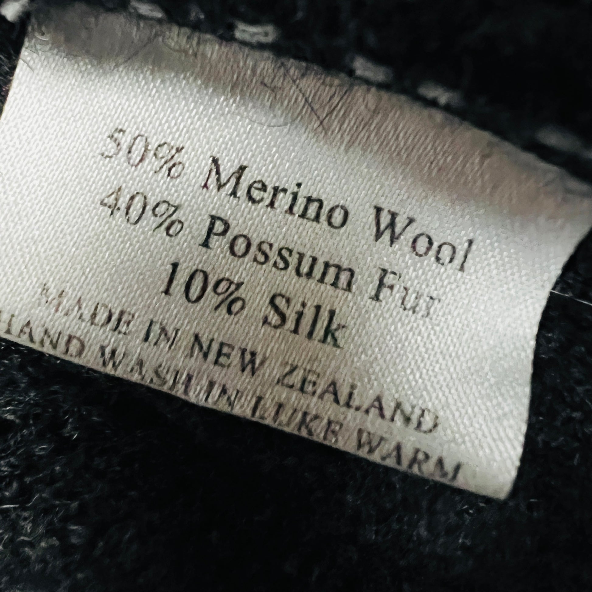 KORU / merino possum silk grey zip front cardigan / s / made in nz (3887558903453316249)