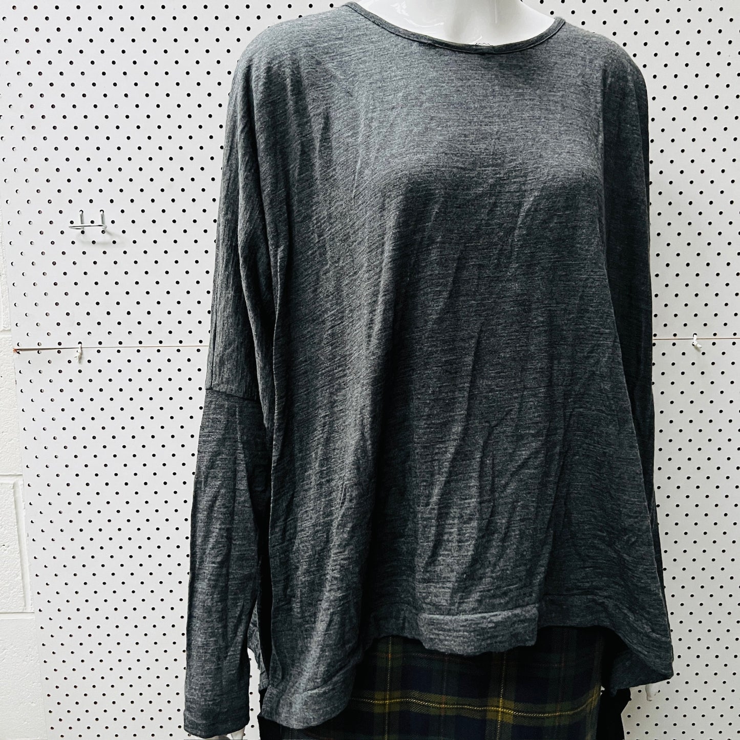 NES / light grey merino jumper / oversized m (3887558905853223434)