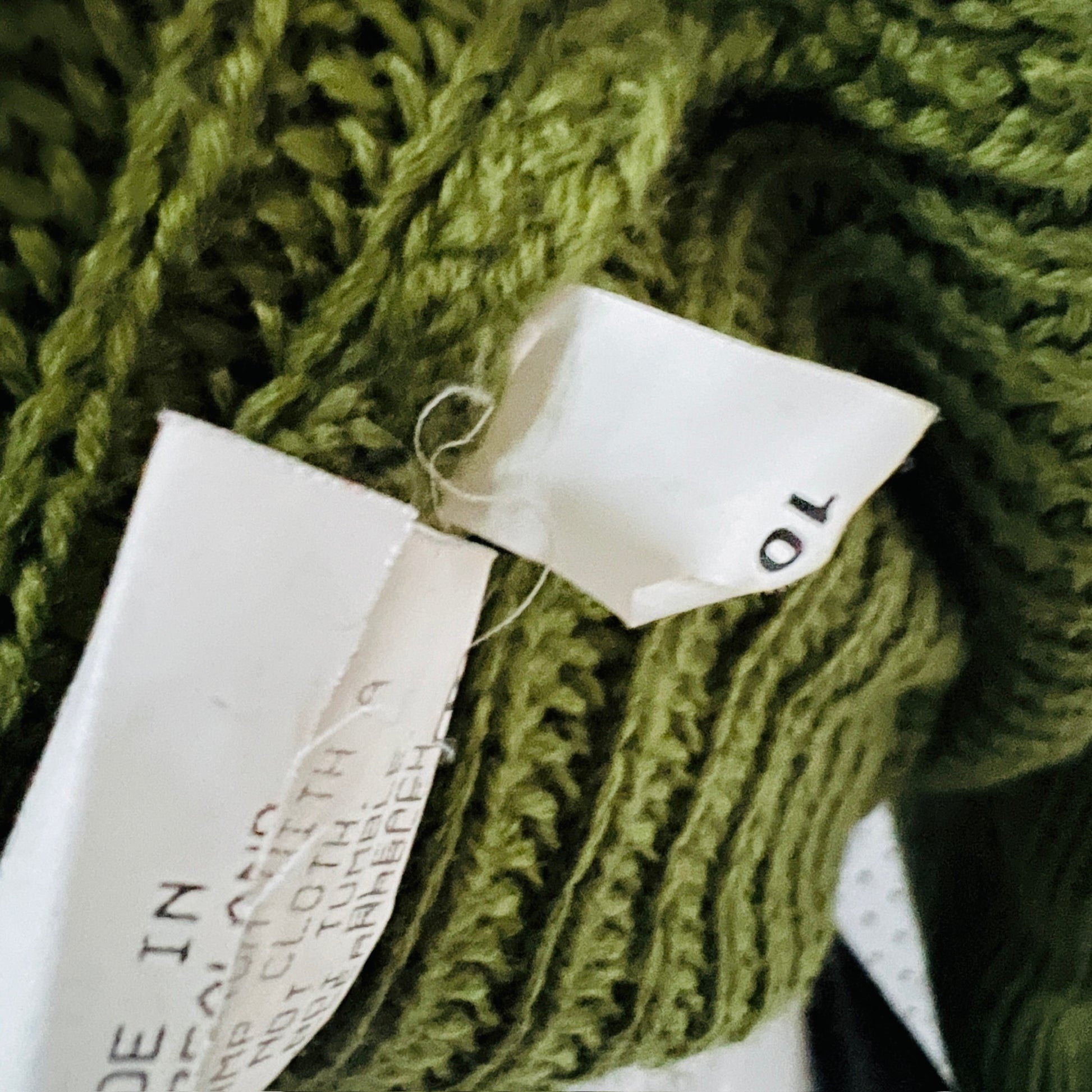 OPTIMUM / green ribbed merino jumper / 10 (3887558931863055322)