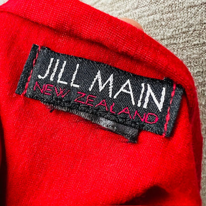 JILL MAIN / merino scarf with toi toi print / made in nz (3888053358439683731)