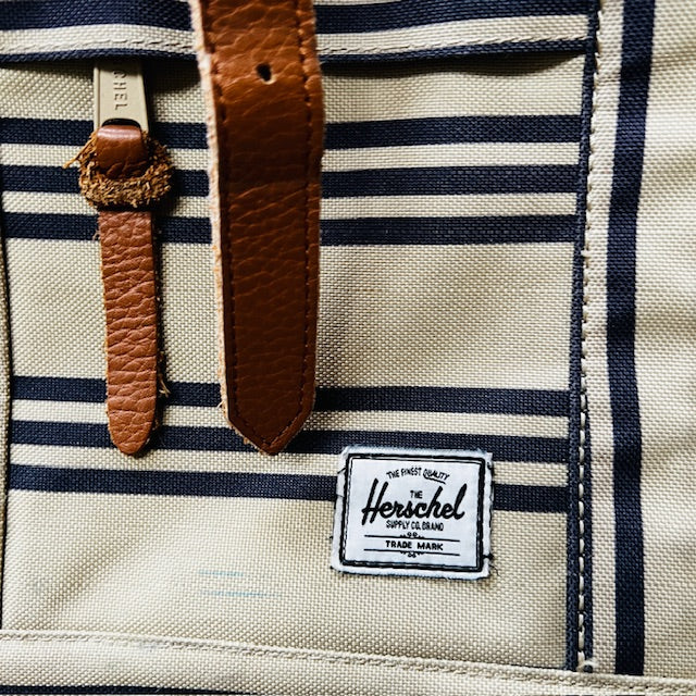 HERSCHEL / striped canvas tote bag (3888053382456621108)