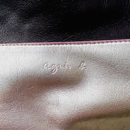 AGNES B VOYAGE / leather bag / made in japan (3888053447045489089)