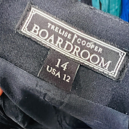 TRELISE COOPER / 'preferred stock' wool skirt / 14 (3888053519169444481)