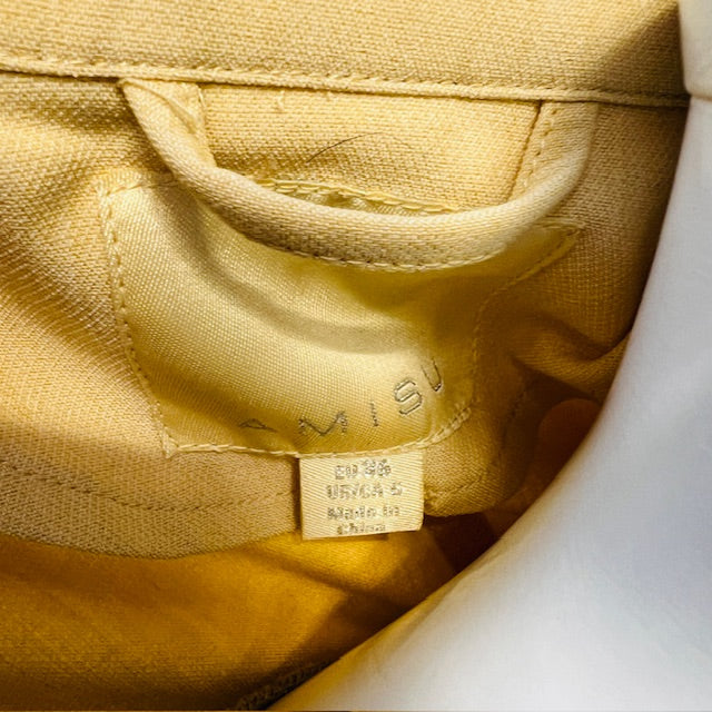 AMISU / butter yellow cropped jacket / s (3888149097922700057)