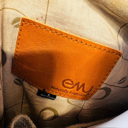 EMU / brown leather jacket / made in australia / S (3888149179939846919)