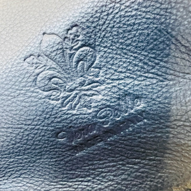 made in italy / genuine leather small cross body bag / deep blue (3888149221352555528)