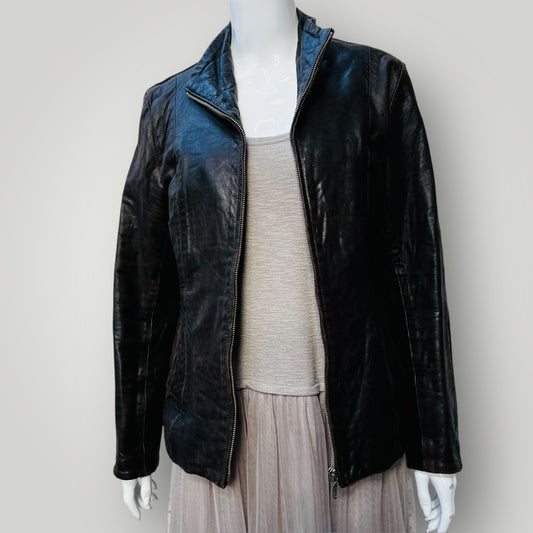 nz vintage / LEATHER IMAGE / brown leather jacket / 10 (3888149437595694622)