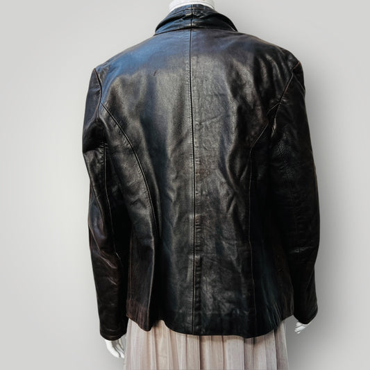 nz vintage / LEATHER IMAGE / brown leather jacket / 10 (3888149439367818888)