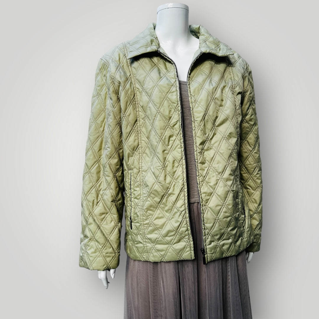 vintage / CIBYLL / quilted green hunting jacket / 44 (3888149444586389608)
