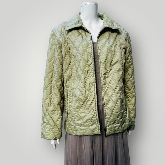 vintage / CIBYLL / quilted green hunting jacket / 44 (3888149444586389608)