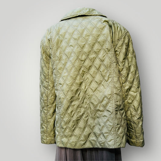 vintage / CIBYLL / quilted green hunting jacket / 44 (3888149447353448125)