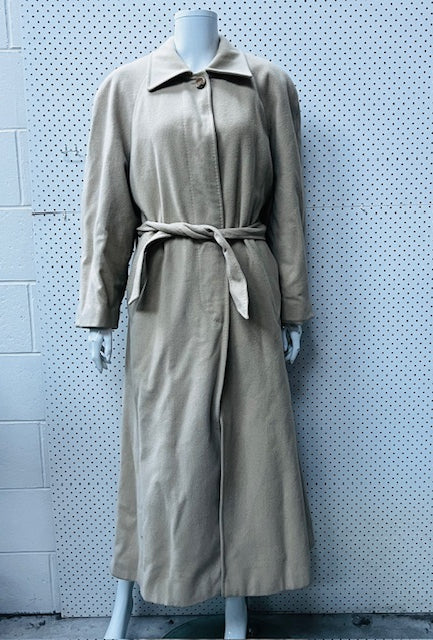 1990s vintage / MARIO VALENTE / full length cashmere coat / 12 / made in italy (3888232415855237294)