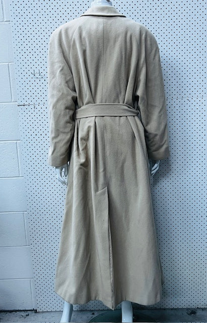 1990s vintage / MARIO VALENTE / full length cashmere coat / 12 / made in italy (3888232430996198849)